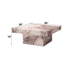 Fultan Engineered Stone Coffee Table - Ornate Home