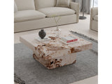 Fultan Engineered Stone Coffee Table - Ornate Home