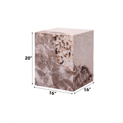 Fultan Engineered Stone End Table - Ornate Home