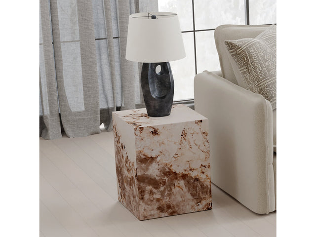 Fultan Engineered Stone End Table - Ornate Home