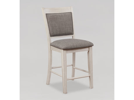 Fulton Chalk Gray Counter Height Chair (Set of 2) - Ornate Home