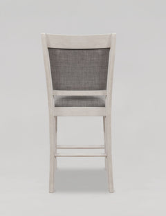 Fulton Chalk Gray Counter Height Chair (Set of 2) - Ornate Home
