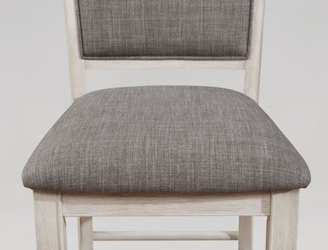Fulton Chalk Gray Counter Height Chair (Set of 2) - Ornate Home