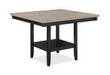 Fulton Charcoal/Light Gray Counter Height Dining Set - Ornate Home