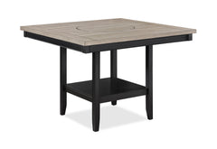 Fulton Charcoal/Light Gray Counter Height Dining Set - Ornate Home