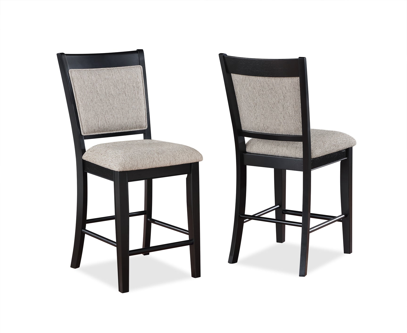 Fulton Charcoal/Light Gray Counter Height Dining Set - Ornate Home