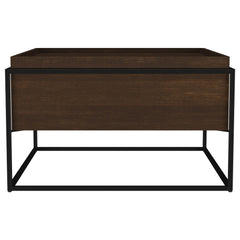 Fulton Dark Brown 30-inch Square Mango Wood Coffee Table - Ornate Home