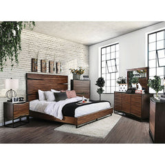 Fulton Dark Oak/Dark Walnut Mirror - Ornate Home