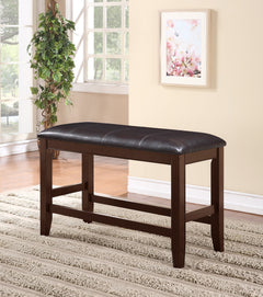 Fulton Espresso/Black Counter Height Dining Set - Ornate Home
