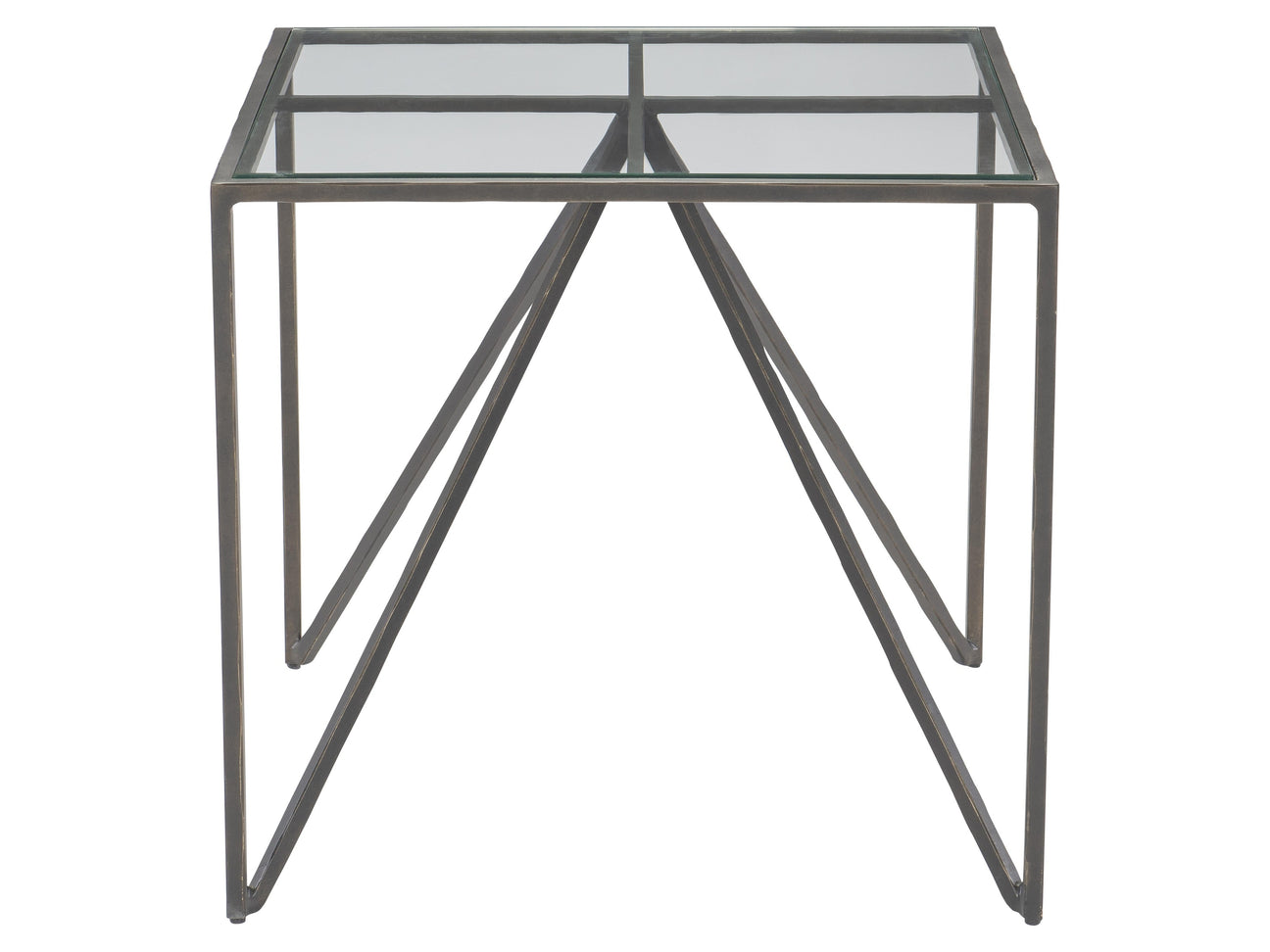 Fulton Glass/New Aged Bronze Side Table - Ornate Home