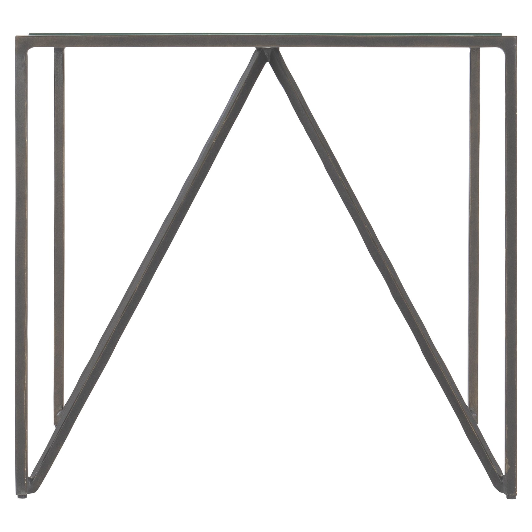 Fulton Glass/New Aged Bronze Side Table - Ornate Home