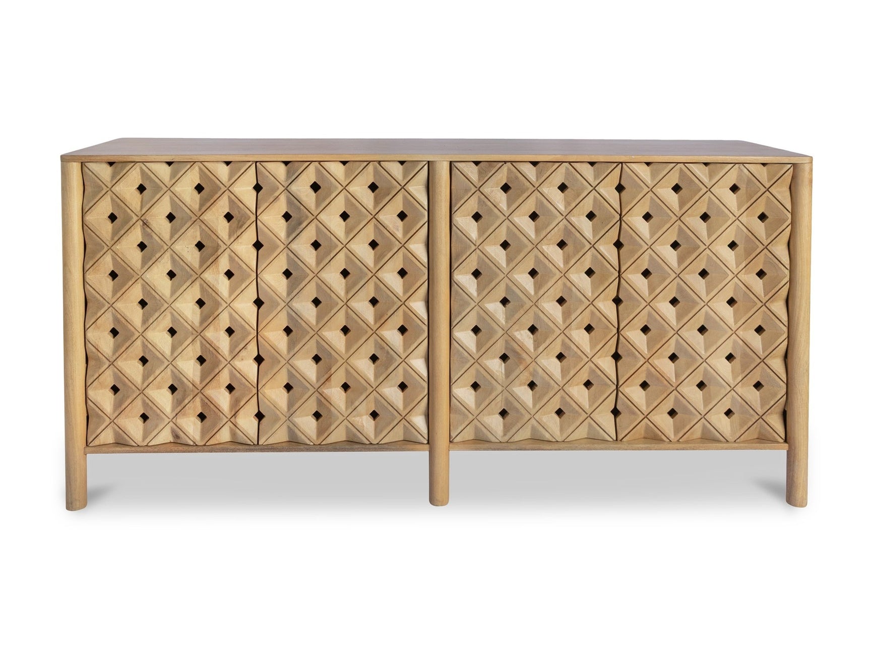 Fulton Natural 4 Door Sideboard - Ornate Home