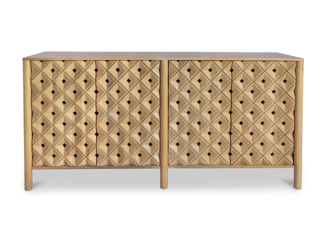 Fulton Natural 4 Door Sideboard - Ornate Home
