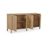 Fulton Natural 4 Door Sideboard - Ornate Home