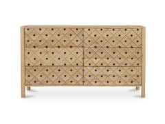 Fulton Natural 6 Drawer Dresser - Ornate Home