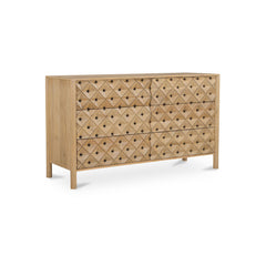 Fulton Natural 6 Drawer Dresser - Ornate Home