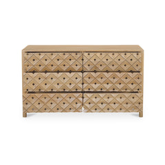 Fulton Natural 6 Drawer Dresser - Ornate Home