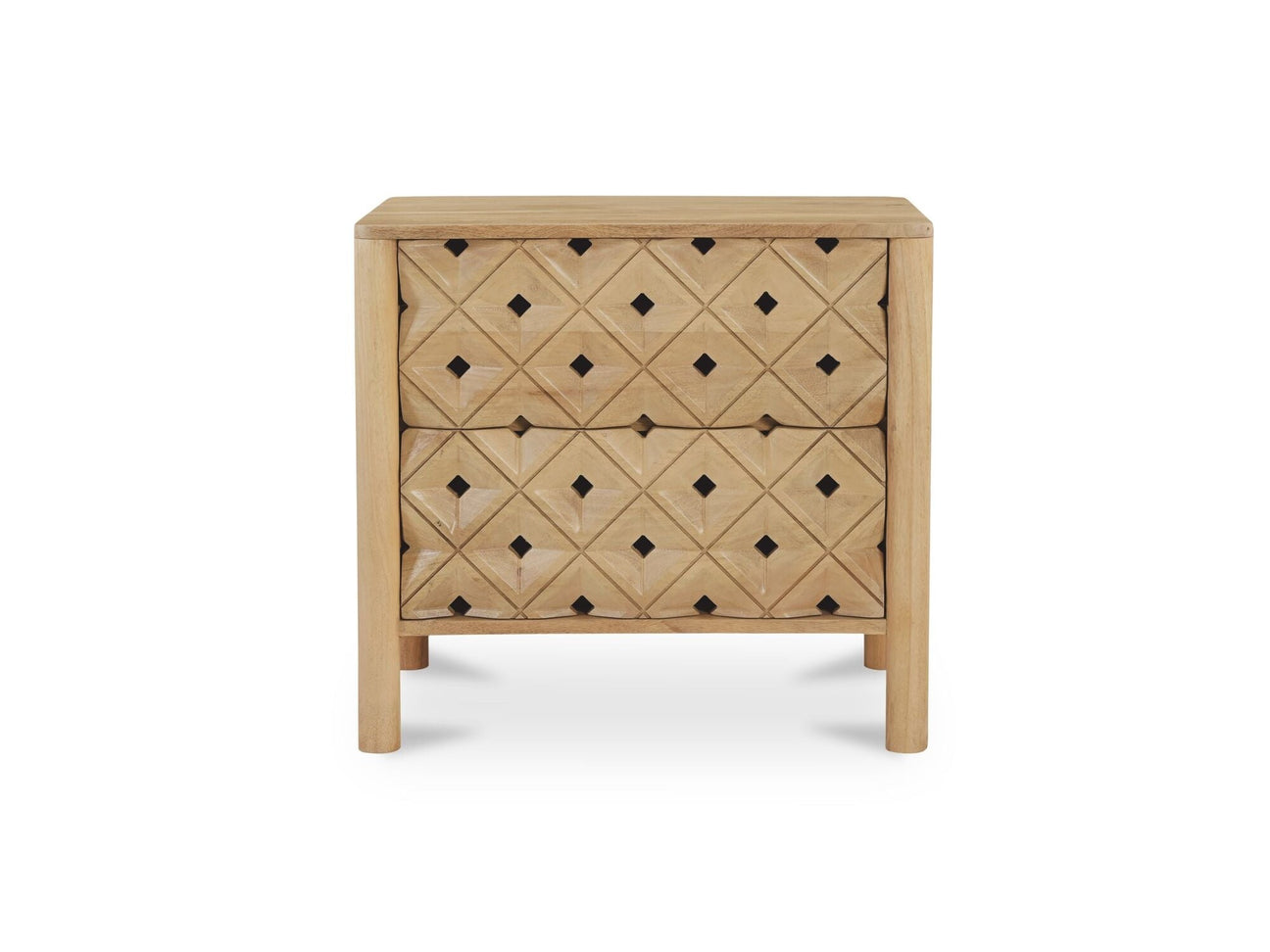 Fulton Natural Nightstand - Ornate Home