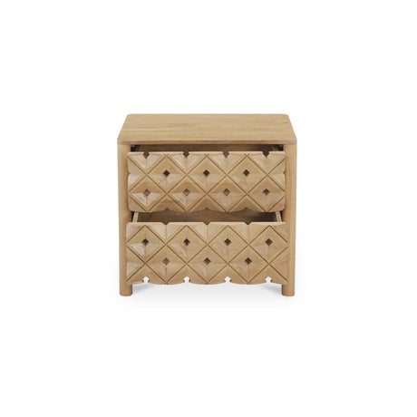 Fulton Natural Nightstand - Ornate Home