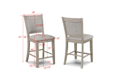 Fulton White Oak Counter Height Dining Set - Ornate Home