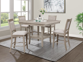 Fulton White Oak Counter Height Dining Set - Ornate Home
