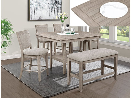 Fulton White Oak Counter Height Table - Ornate Home