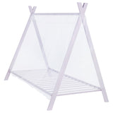 Fultonville Pink Metal Twin Tent Bed with 7-inch Mattress - Ornate Home