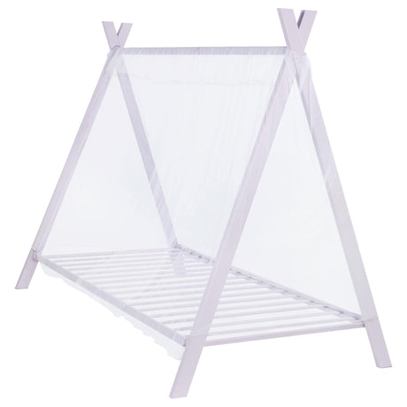 Fultonville Pink Metal Twin Tent Bed with 7-inch Mattress - Ornate Home