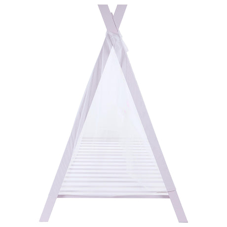 Fultonville Pink Metal Twin Tent Bed with 7-inch Mattress - Ornate Home