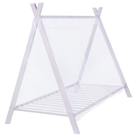 Fultonville Pink Metal Twin Tent Bed with 7-inch Mattress - Ornate Home