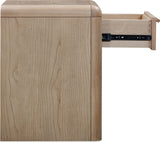 Furano Ginger One Drawer One Shelf Ash Wood Nightstand - Ornate Home