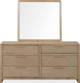 Furano Ginger Six Drawer Ash Wood Dresser - Ornate Home