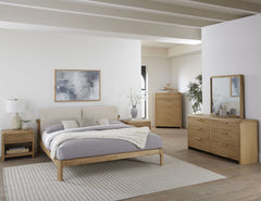 Furano Ginger Six Drawer Ash Wood Dresser - Ornate Home