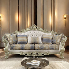 Furniture Gorsedd Sofa in Antique White 52440 - Ornate Home