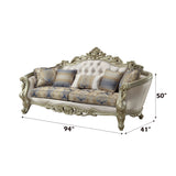 Furniture Gorsedd Sofa in Antique White 52440 - Ornate Home