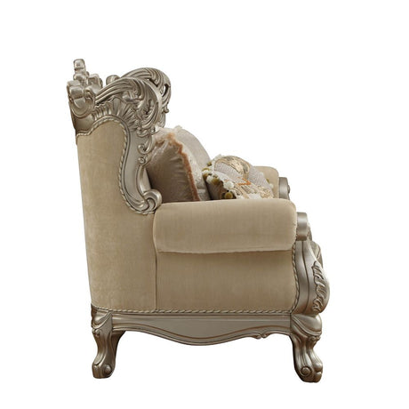 Furniture Ranita Loveseat in Champagne 51041 - Ornate Home