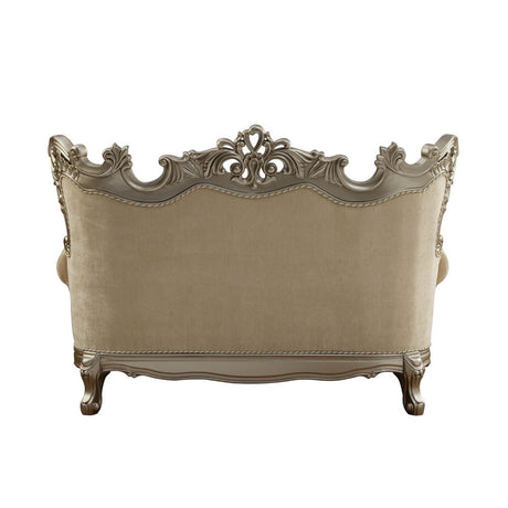 Furniture Ranita Loveseat in Champagne 51041 - Ornate Home