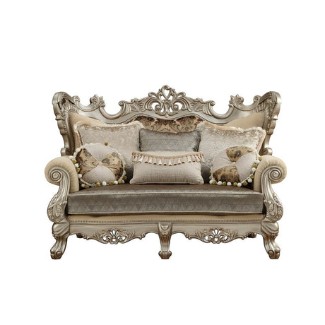 Furniture Ranita Loveseat in Champagne 51041 - Ornate Home