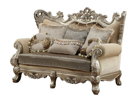 Furniture Ranita Loveseat in Champagne 51041 - Ornate Home