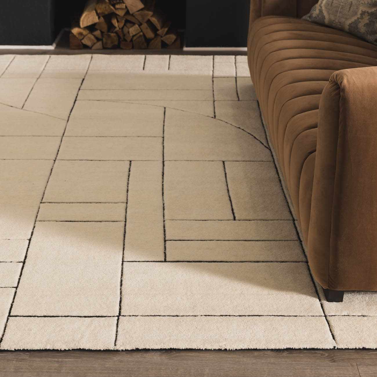 Fusao Rose Cream Area Rug - Clearance - Ornate Home
