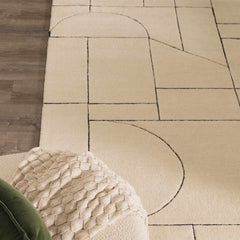 Fusao Rose Cream Area Rug - Clearance - Ornate Home