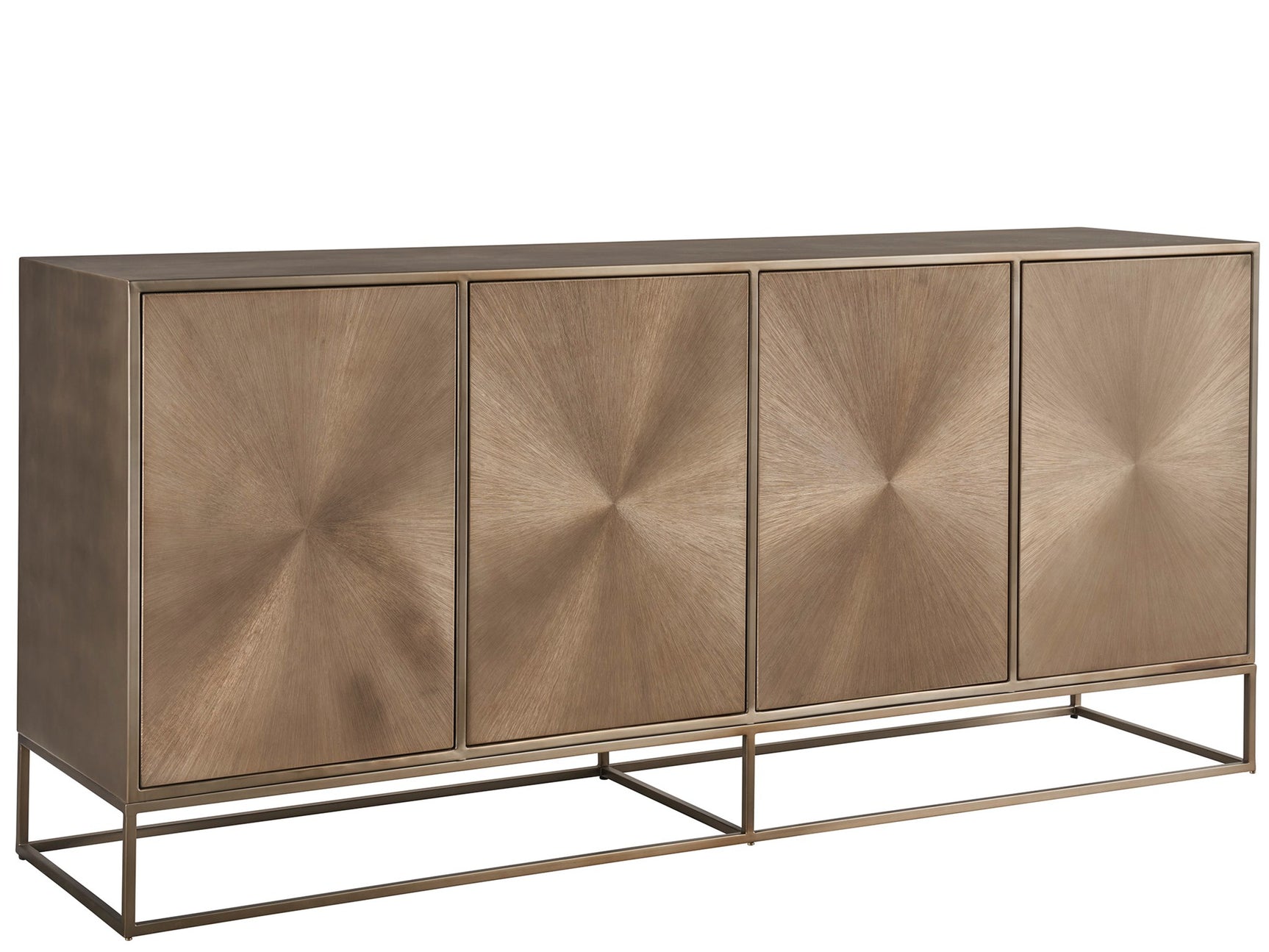 Fusion Aged Brass Credenza - Ornate Home
