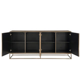 Fusion Aged Brass Credenza - Ornate Home