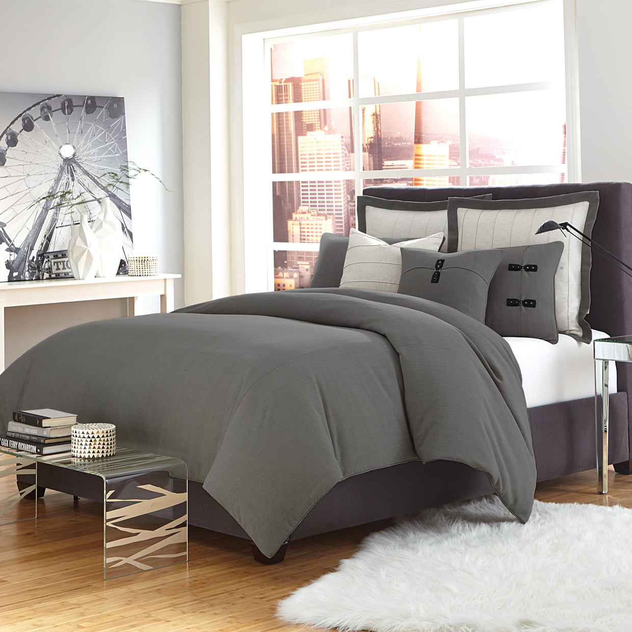 Fusion Gray Duvet Set - Ornate Home
