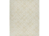 Fyffe Embossed Beige Wool Area Rug - Ornate Home