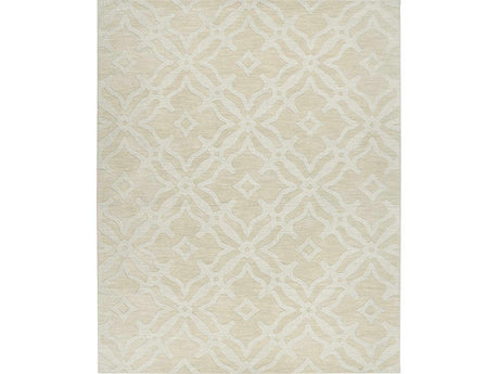 Fyffe Embossed Beige Wool Area Rug - Ornate Home