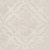 Fyffe Embossed Beige Wool Area Rug - Ornate Home