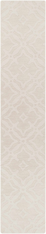 Fyffe Embossed Beige Wool Area Rug - Ornate Home