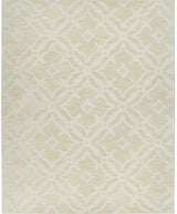 Fyffe Embossed Beige Wool Area Rug - Ornate Home