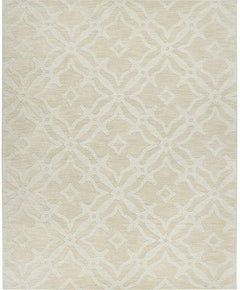 Fyffe Embossed Beige Wool Area Rug - Ornate Home
